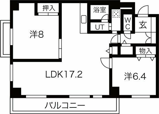 サンハイツ白鷺の間取り