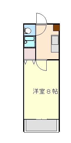 山形市城西町のマンションの間取り