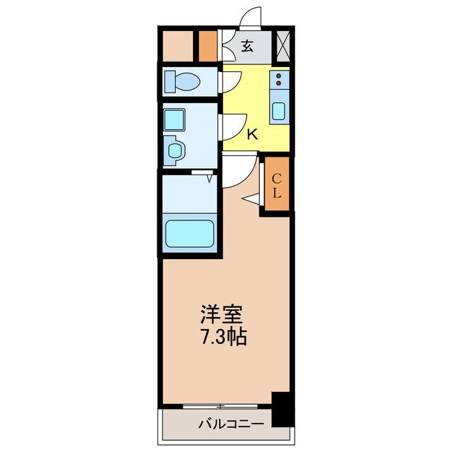 【S-RESIDENCE東海通の間取り】