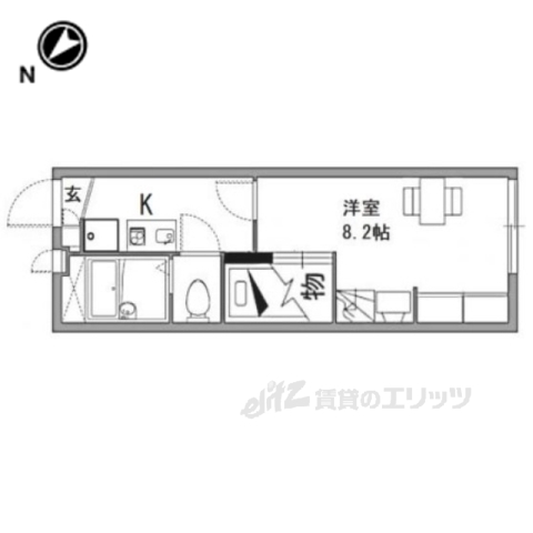 レオパレス清崎の間取り