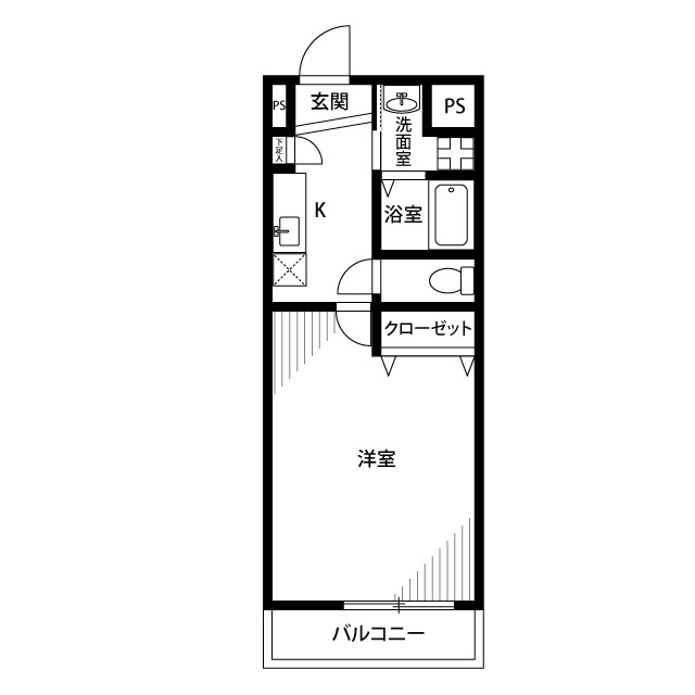 アンプルールフェール 岩波の間取り