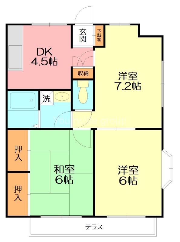 メゾンときわの間取り