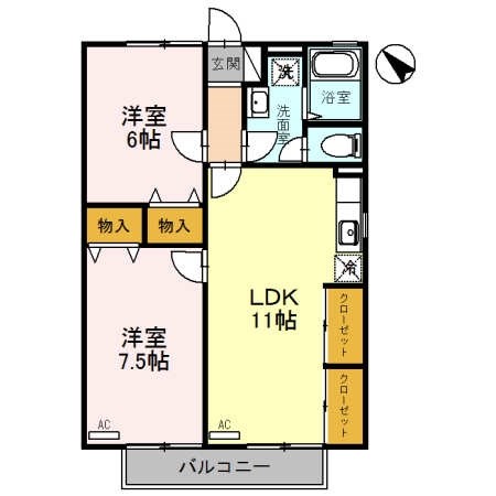 ハイツ・パルの間取り