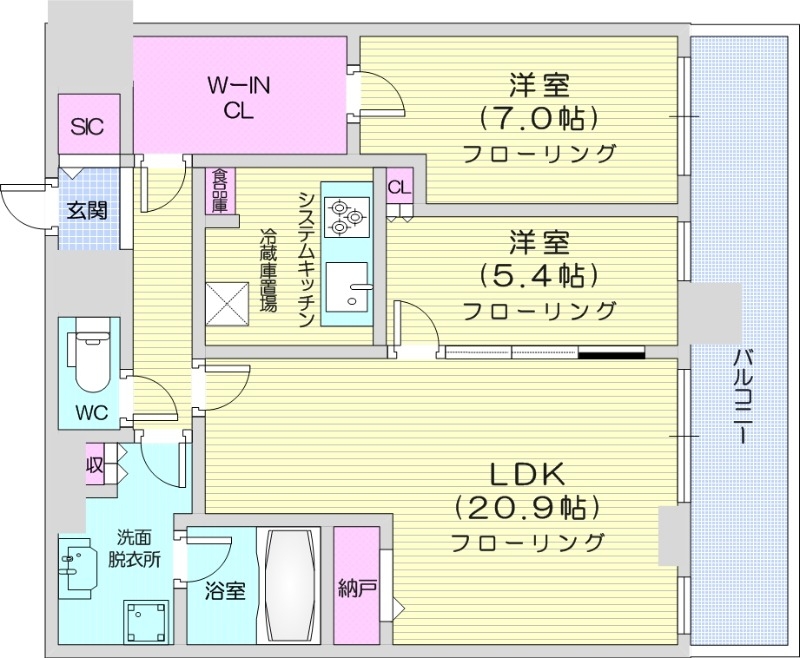 ONE札幌ステーションタワーの間取り