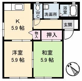 Ｌｏｇｅｍｅｎｔ　ｄｅ　ｈａｕｔ　ｐｏｎの間取り