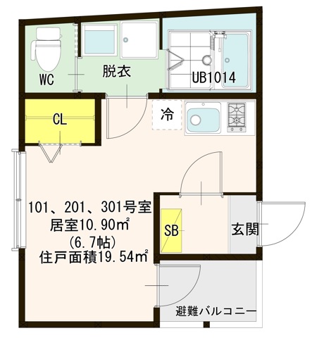 ファンタム椥辻の間取り