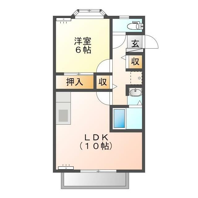 グリーンビレッジAの間取り