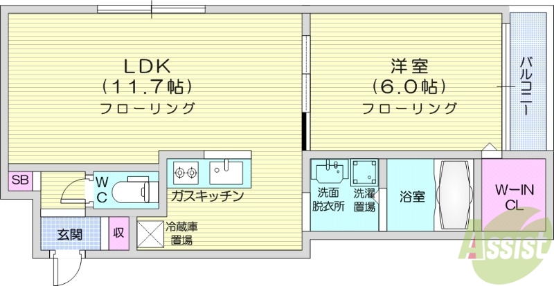 【グランスター24の間取り】