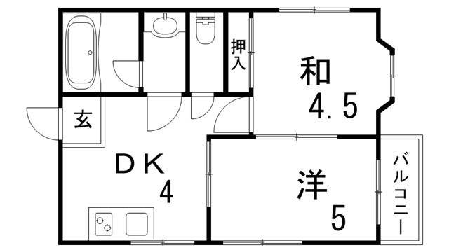 マンション浜崎の間取り