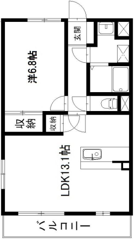 グランストークＨｏｓｈｉｍａの間取り