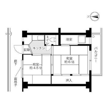 ビレッジハウス福田 II 4号棟の間取り