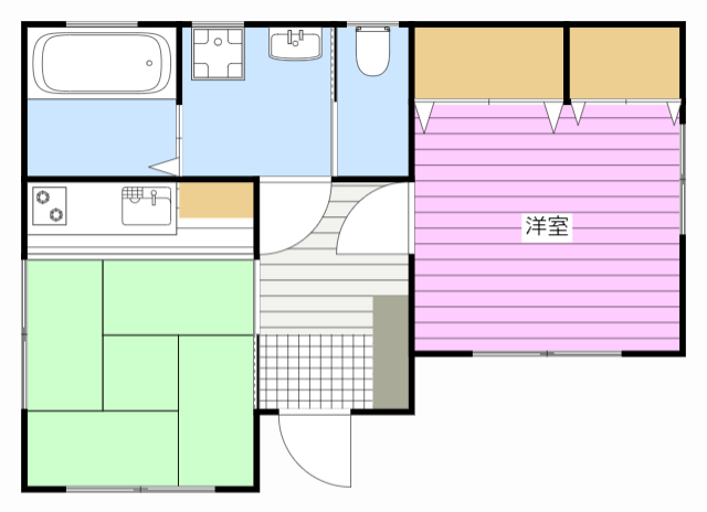 森町森戸建ての間取り