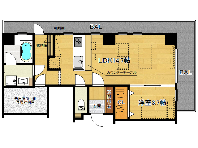 ROOM-SOAR御所西の間取り