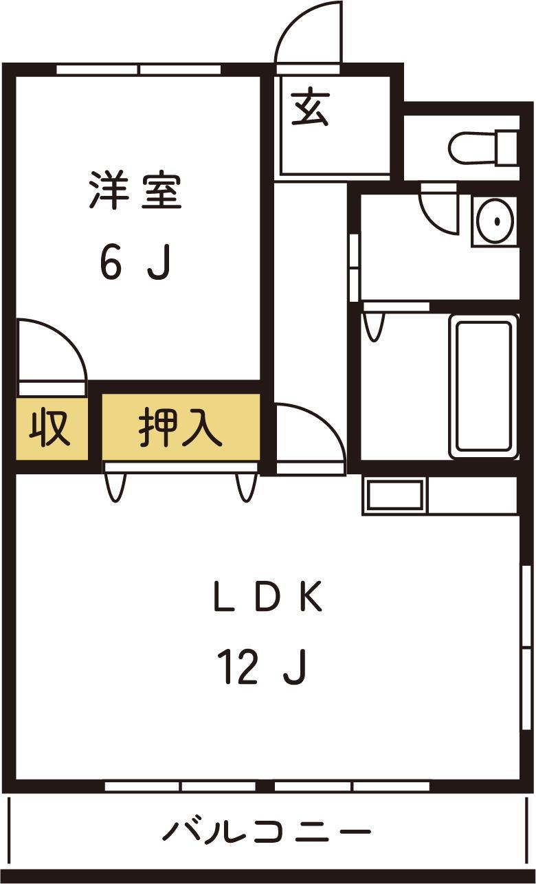 染谷コーポの間取り