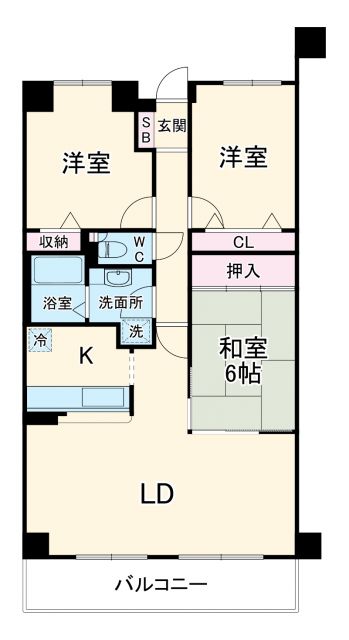 セレブコート蜆塚の間取り