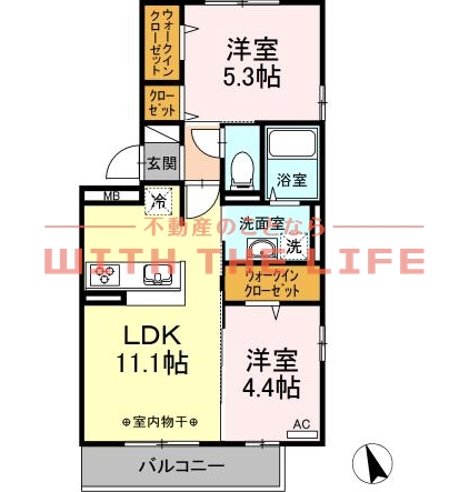 オッツ梅満IIの間取り