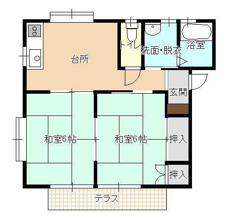 ハイツ若草の間取り