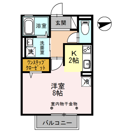 ジュネス清水の間取り