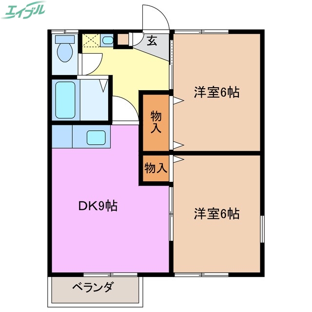 ＣＳハイツの間取り