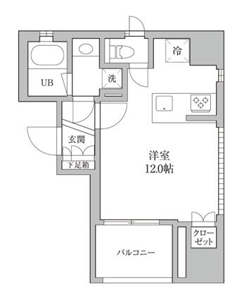 千代田区内神田のマンションの間取り