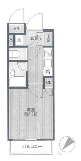 パレステュディオ芝浦シティの間取り