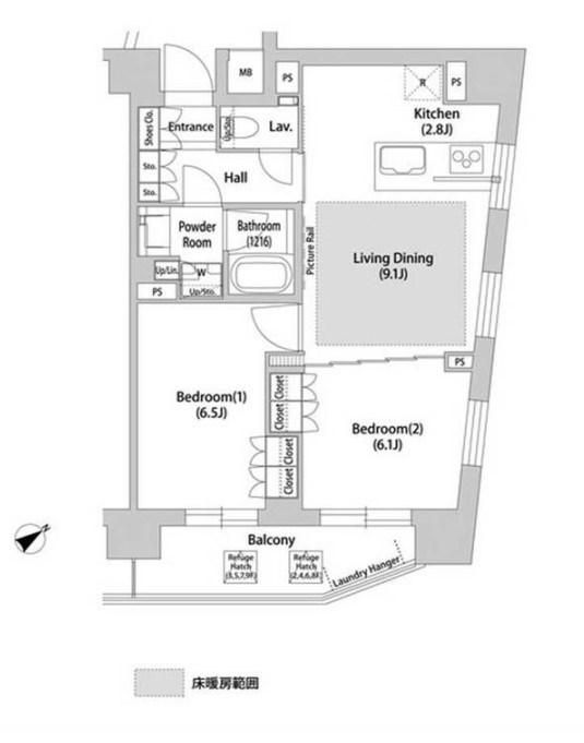 ソアラノーム大岡山の間取り