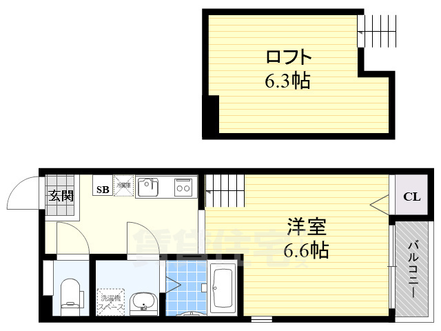 ルミナス岸部中の間取り