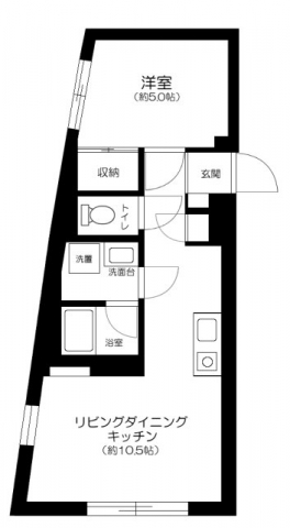 北区堀船のマンションの間取り