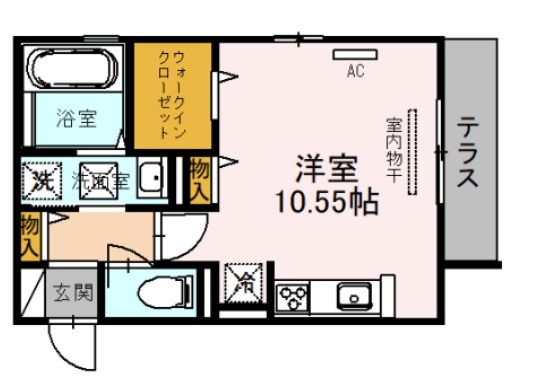 堺市北区百舌鳥赤畑町のアパートの間取り