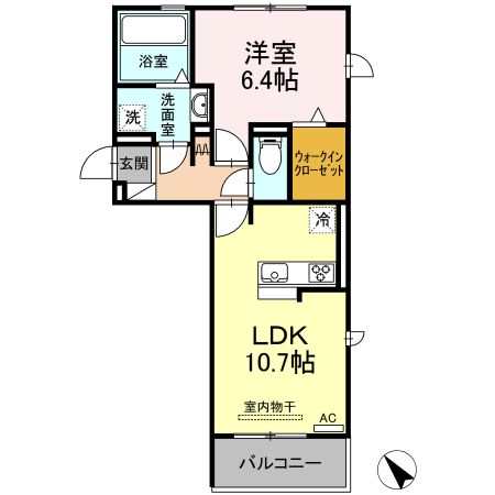 コンフォール松江の間取り