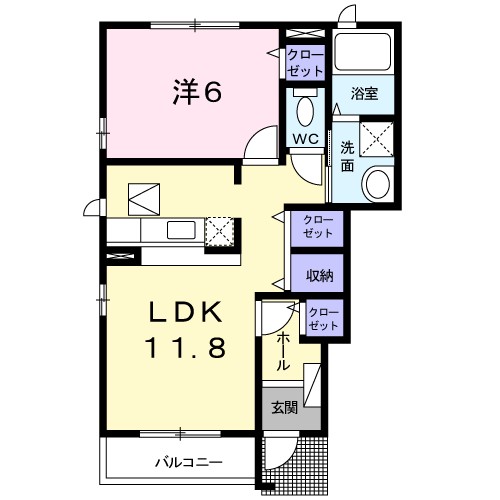 エスポワール弐番館の間取り