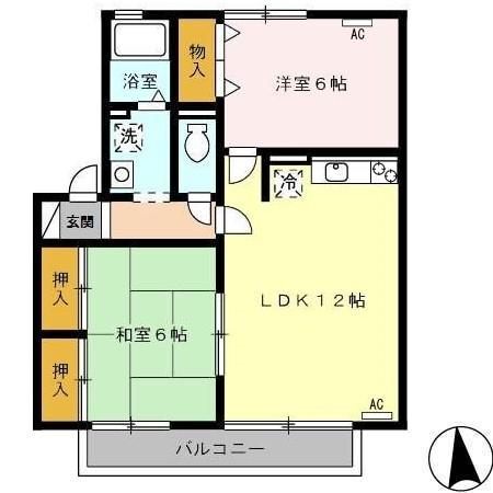 トラスト２１　Ｂの間取り