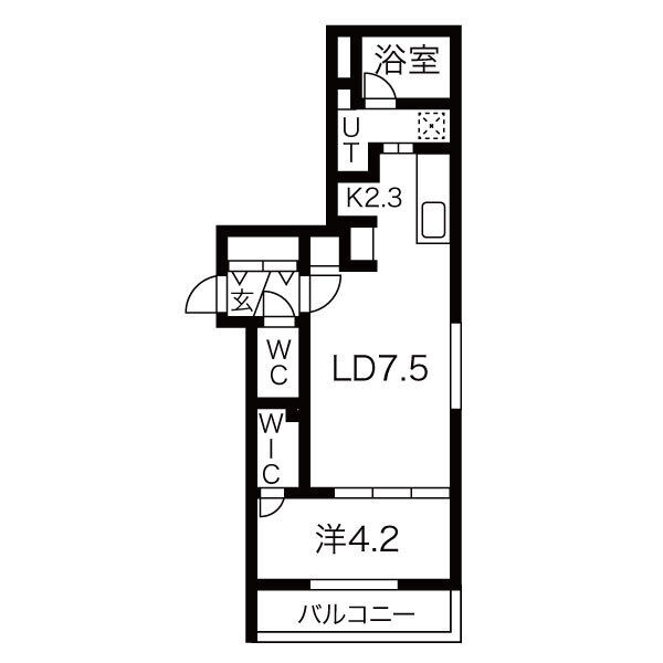 【札幌市北区麻生町のマンションの間取り】