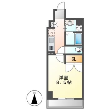 STUDIO KANAREBASHIの間取り