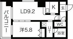 ロックヒルズ札幌の間取り