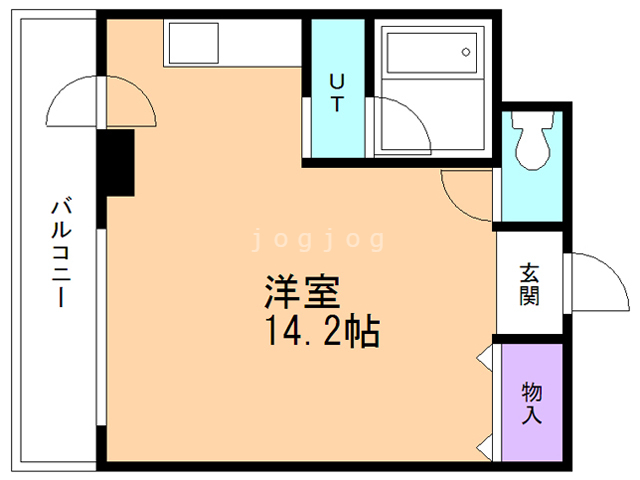 【札幌市西区発寒九条のマンションの間取り】