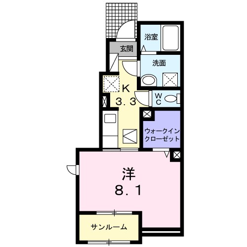 ガーデニアの間取り