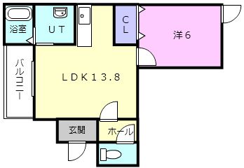 苫小牧市啓北町のアパートの間取り