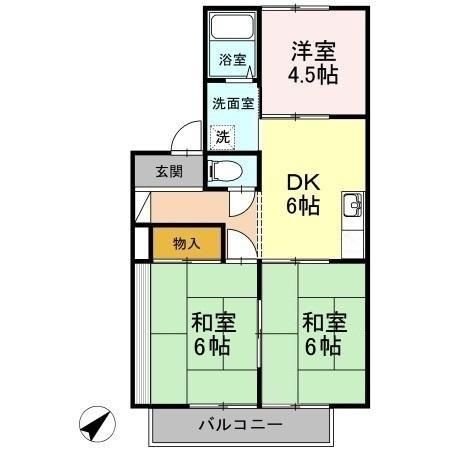 プチパール１０２の間取り