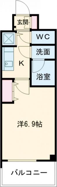 東大阪市中野南のマンションの間取り