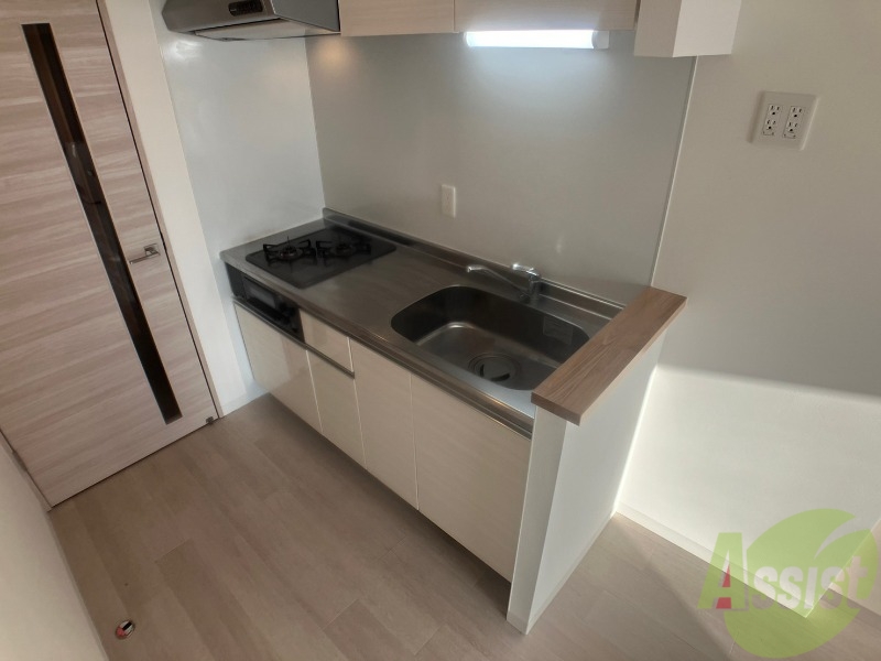 キッチン　２口システムキッチンなので、すぐお料理に使えます！