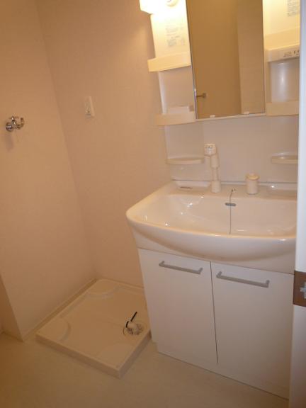 洗面設備　広い洗面スペース