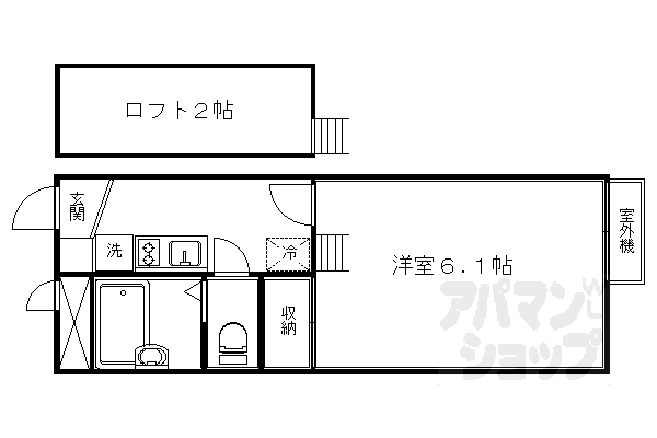 レオパレス御所西の間取り写真