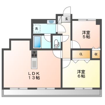 アメニティ市川の間取り写真
