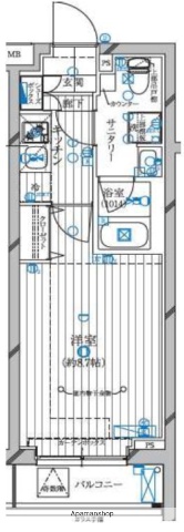 ＪＲ京浜東北線 蒲田駅 徒歩9分 13階建 築1年の間取り写真