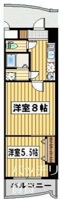 ロイヤル渡辺通の間取り写真