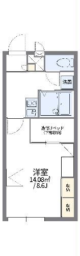 レオパレスわだちの間取り写真