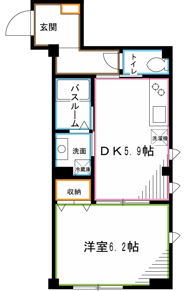 ＪＲ中央線 阿佐ケ谷駅 徒歩4分 3階建 築10年の間取り写真