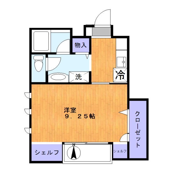 シャルマンVの間取り写真