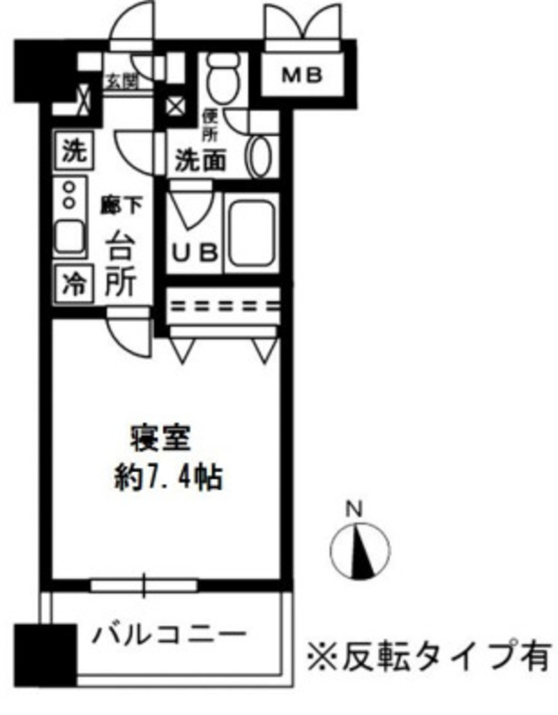 レジディア四谷三丁目の間取り写真